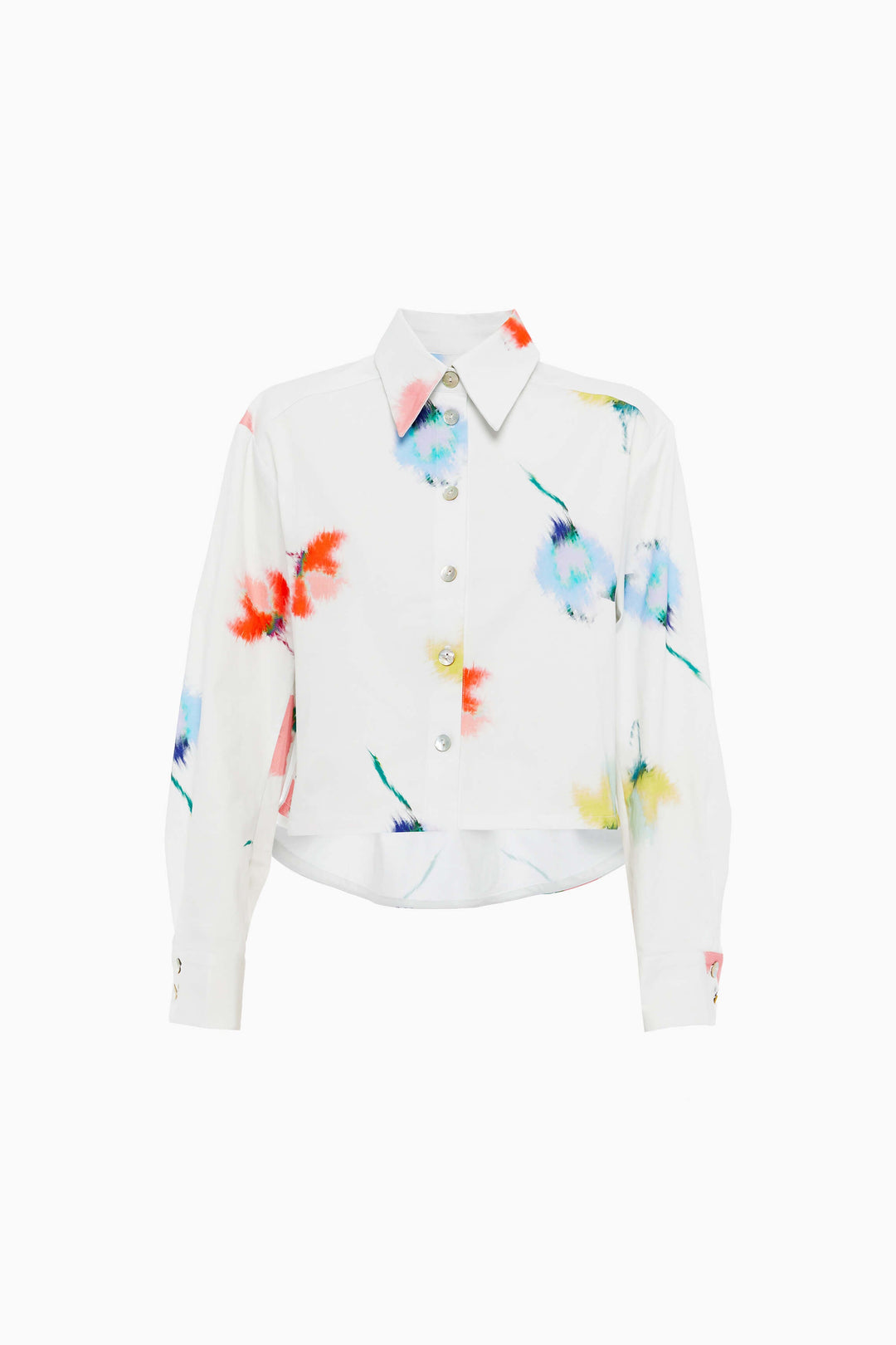 Safari Crop Shirt in Flower Print