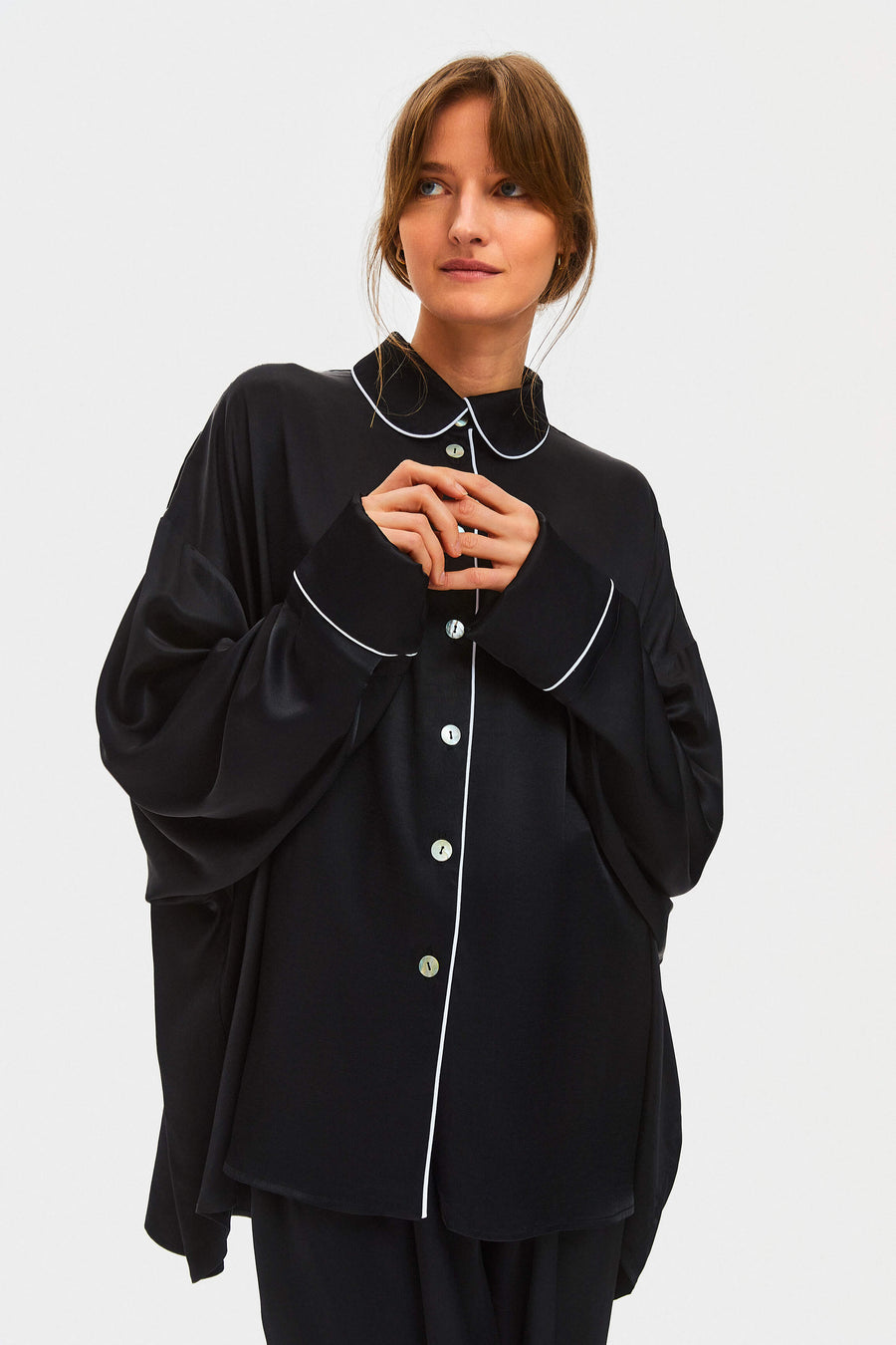 Pastelle Oversized Shirt in Black