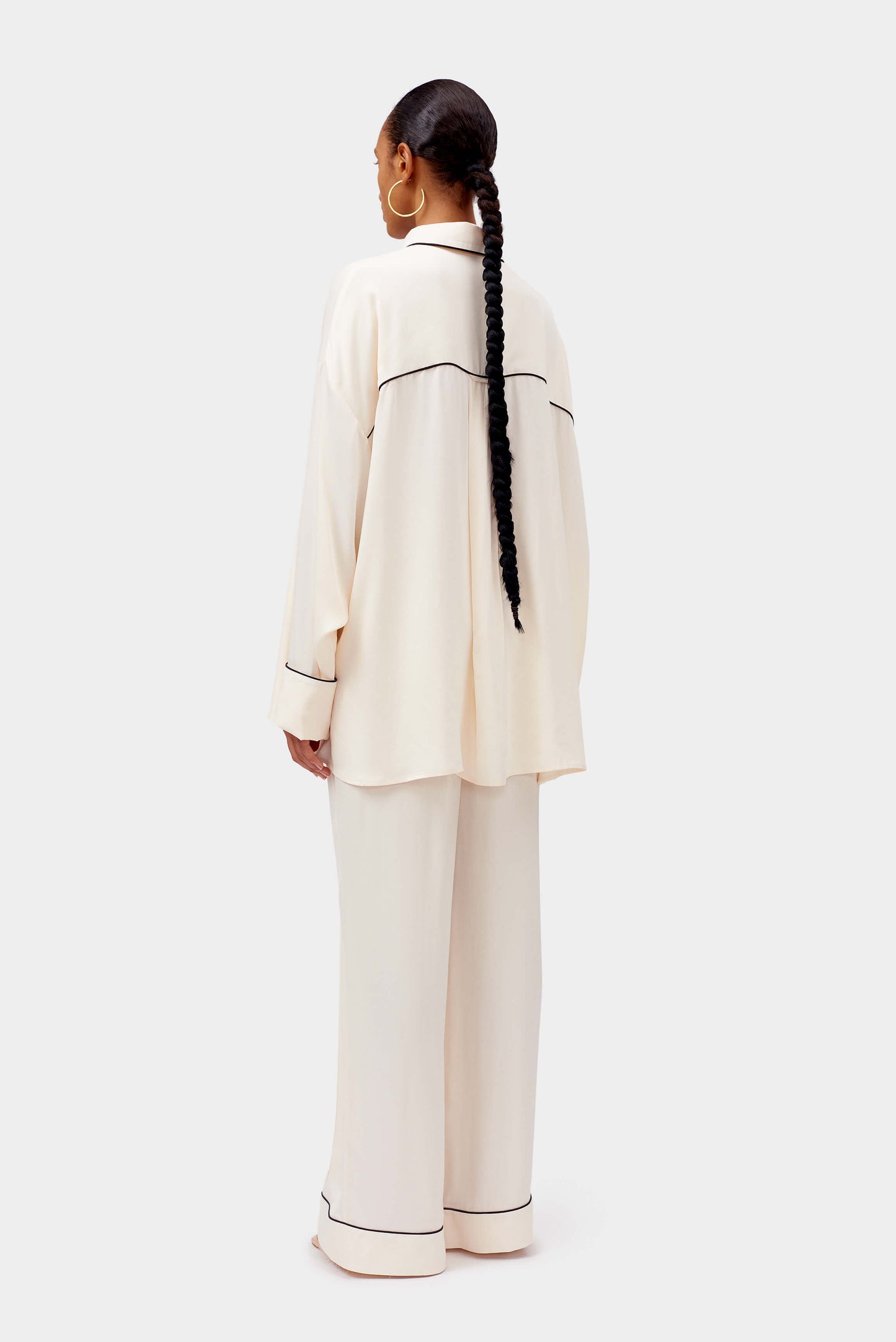 Pastelle Oversized Pants in Off-white