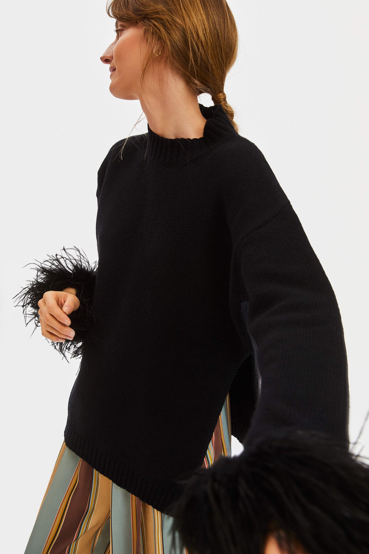 Agatha Wool Sweater in Black