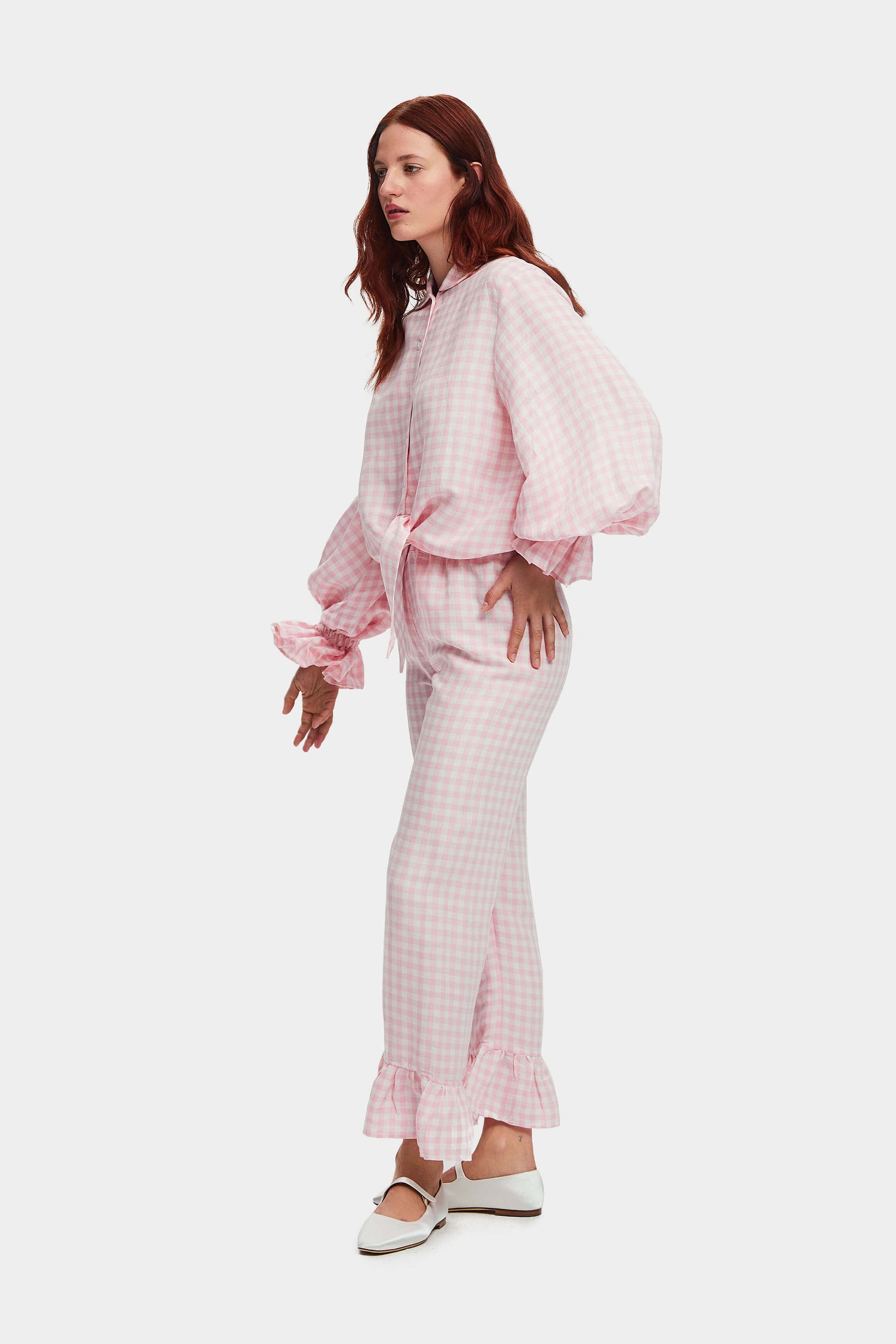 SLEEPING JUMPSUIT - VICHY PINK - TOG 1 – molisandco